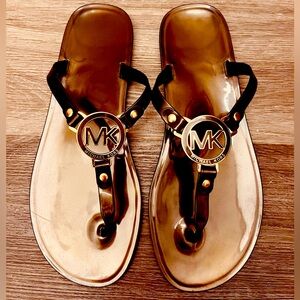 Michael Kors Sandal with Gold Emblem
